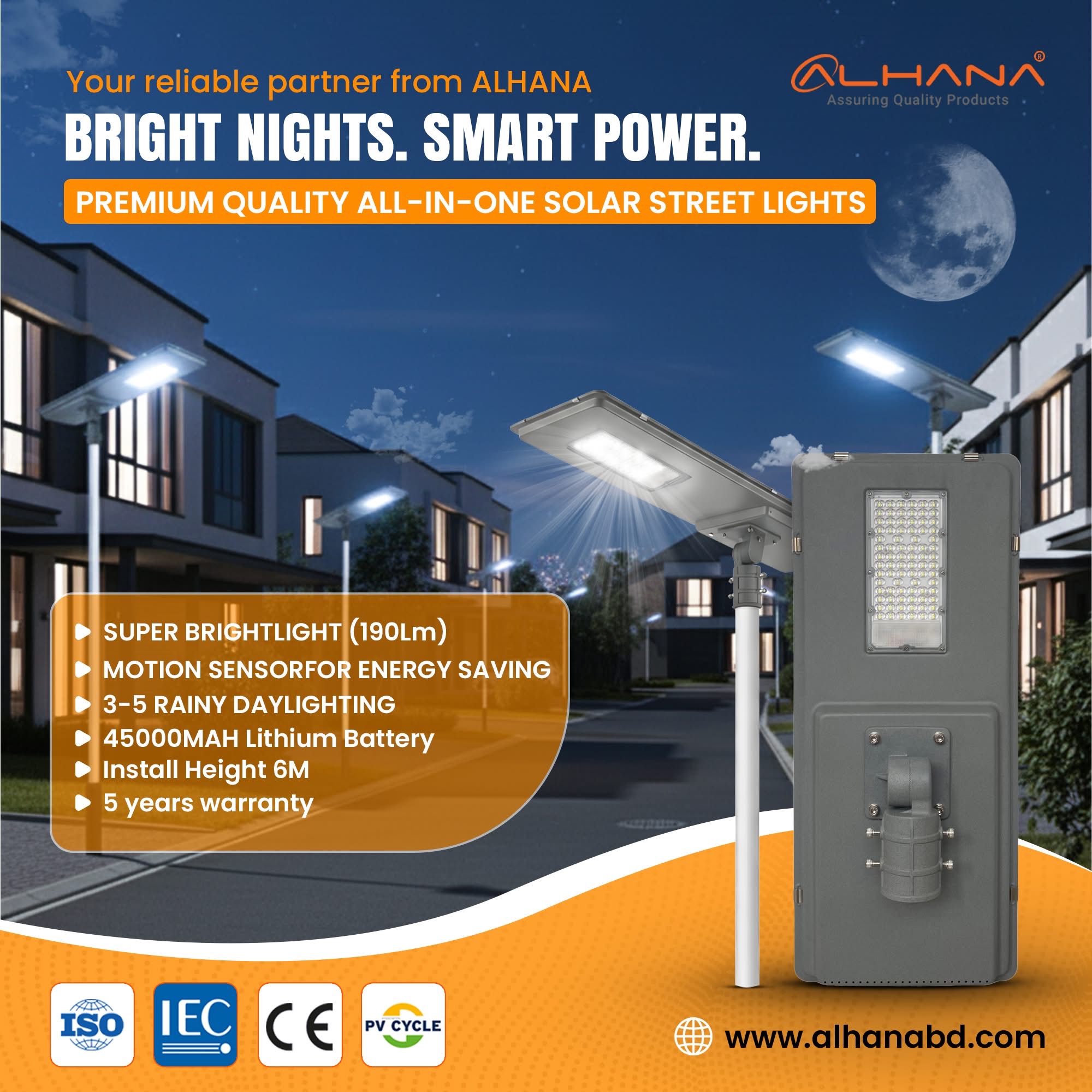 50W Solar Street Light