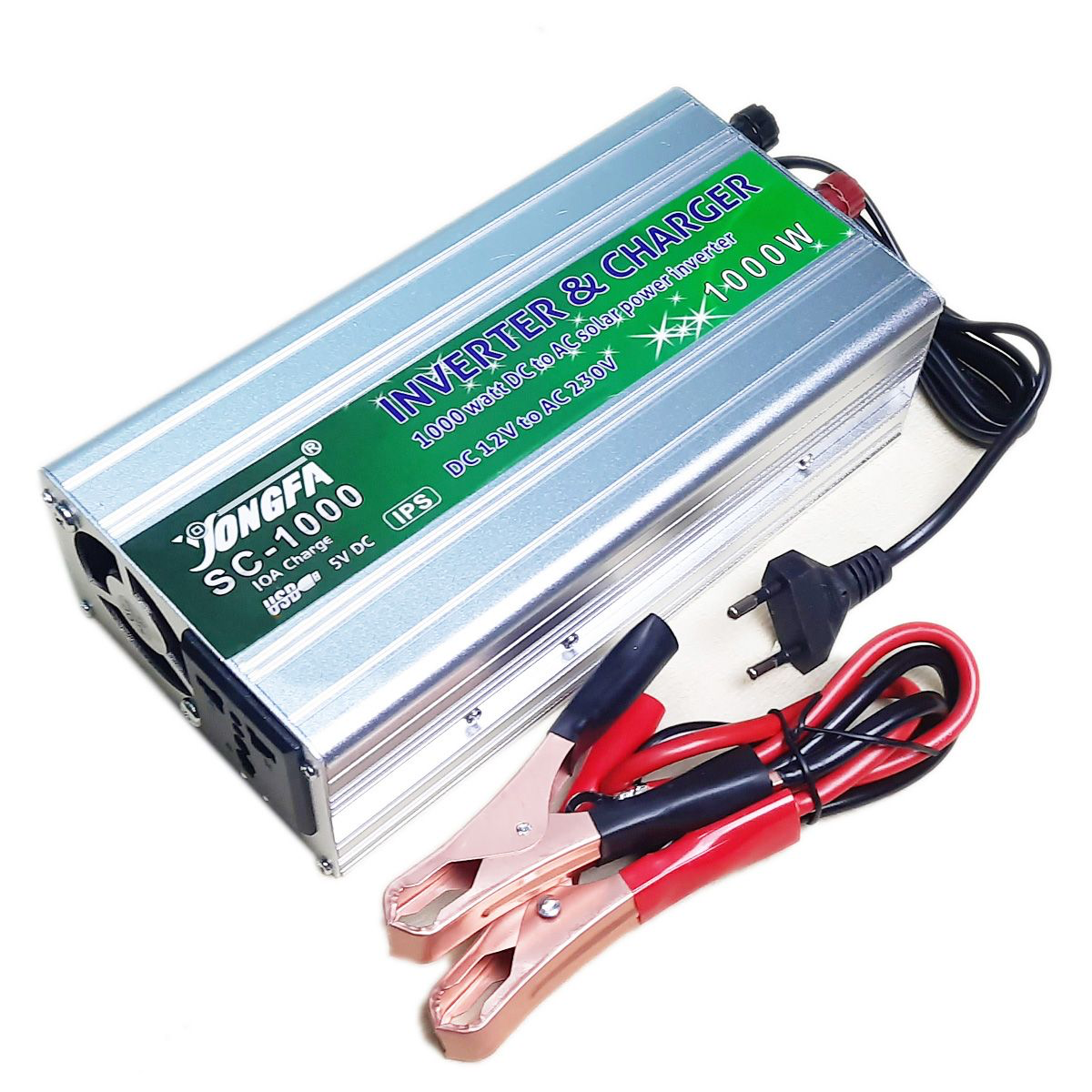 Jongfa 1000W Solar Inverter + Battery Charger USB with Auto Cut Off UPS (4 in 1)